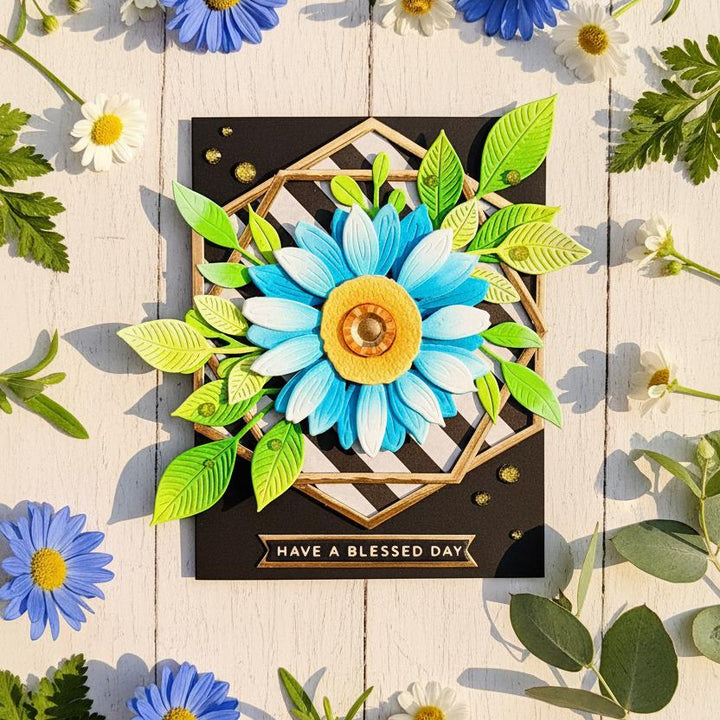 Blue Daisy Have a Blessed Day Card