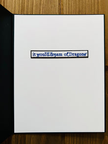 Dragon Encouragement Greeting Card with Chipboard Gear Accents - A Steampunk Inspiration for Courage and Strength