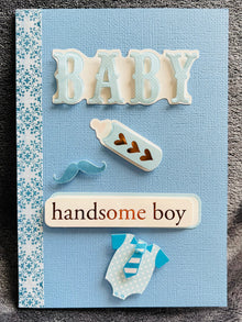 Handsome Baby Boy Greeting Card: New Arrival Celebration
