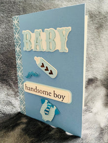 Handsome Baby Boy Greeting Card: New Arrival Celebration