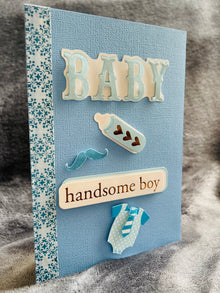 Handsome Baby Boy Greeting Card: New Arrival Celebration