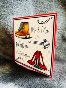 Boots and Heels Wedding Card: Mr. & Mrs. Congratulations