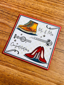 Boots and Heels Wedding Card: Mr. & Mrs. Congratulations