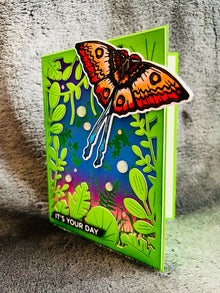 Orange Moth Jungle Leaves Frame It’s Your Day Card
