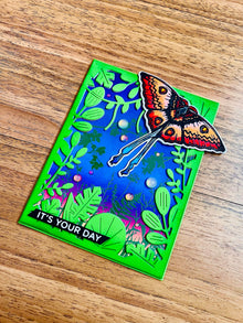 Orange Moth Jungle Leaves Frame It’s Your Day Card