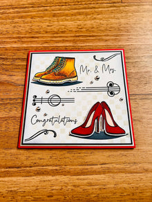 Boots and Heels Wedding Card: Mr. & Mrs. Congratulations