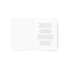 White Raven Boho Greeting Card: Thinking of You Poem | Single or Set