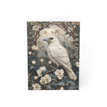 White Raven Boho Greeting Card: Thinking of You Poem | Single or Set