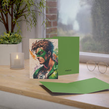 Emerald Superhero Artistic Render Greeting Card (5x7 Matte)