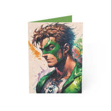 Emerald Superhero Artistic Render Greeting Card (5x7 Matte)