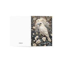 White Raven Boho Greeting Card: Thinking of You Poem | Single or Set