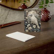White Raven Boho Greeting Card: Thinking of You Poem | Single or Set