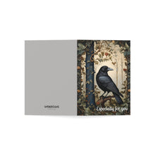 Black Raven Art Card: Boho Greeting Card (5x7 Inch) Single or Set of 5