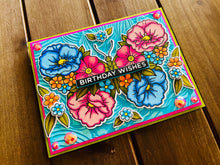 Floral Butterfly Birthday Card: Watercolor Stamped Greeting