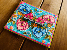 Floral Butterfly Birthday Card: Watercolor Stamped Greeting