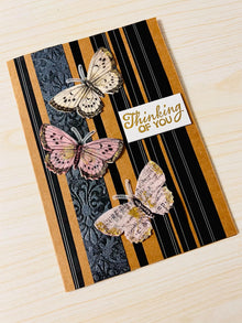 Multiple Butterfly Thinking of You Greeting Card - Beautiful and Elegant Design for Any Occasion