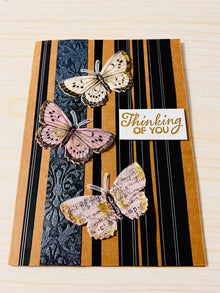 Multiple Butterfly Thinking of You Greeting Card - Beautiful and Elegant Design for Any Occasion