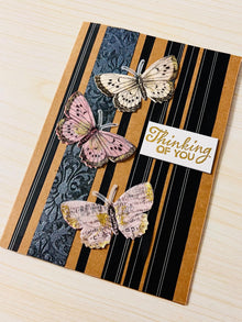 Multiple Butterfly Thinking of You Greeting Card - Beautiful and Elegant Design for Any Occasion