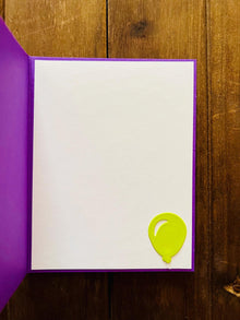 Color Blocked Balloons Yay! Time To Party Birthday Card