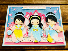Kimono Girl Trio Time to Celebrate Card