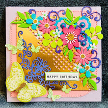 Butterfly Birthday Card: Handmade Floral Embellishments