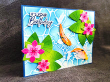 Koi Pond and Four Water Lily Pads It’s Your Birthday Card