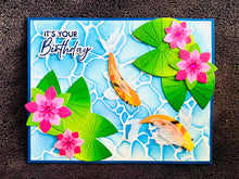 Koi Pond and Four Water Lily Pads It’s Your Birthday Card