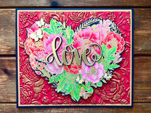 Heart Shaped Floral Arrangement Love Card
