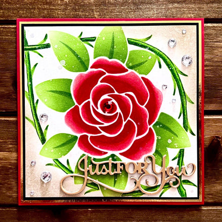 Rose in a Thorn Ring Just for You Card