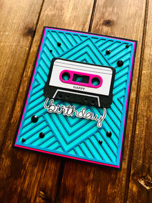 Retro Cassette Tape Birthday Card