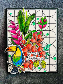 Toucan Floral Jungle Foliage It’s Your Birthday Card