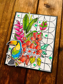 Toucan Floral Jungle Foliage It’s Your Birthday Card