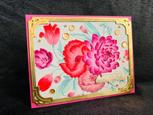 Pink and Mauve Embossed Florals Wishing You a Beautiful Day Card