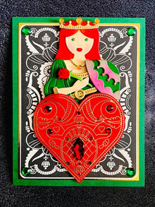 Queen of Hearts Blank Card