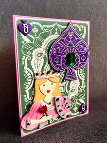 Queen of Spades Blank Card