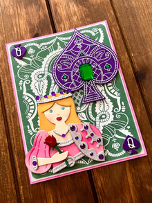 Queen of Spades Blank Card