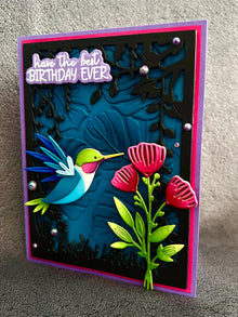 Hummingbird in Flight Best Birthday Ever Card