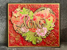 Heart Shaped Floral Arrangement Love Card