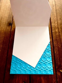 Large Blue Bloom Happy Birthday Partial Acetate Card