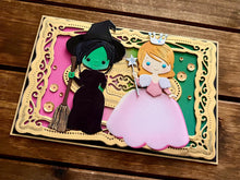 Witch Best Friends Gold Frame Blank Card
