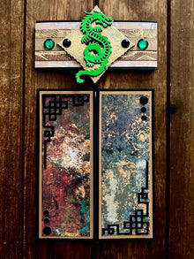 Green Dragon Emblem Blank Gatefold Card