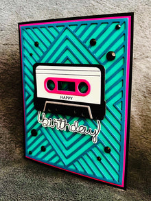 Retro Cassette Tape Birthday Card