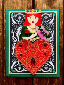 Queen of Hearts Blank Card