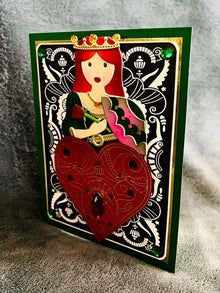 Queen of Hearts Blank Card