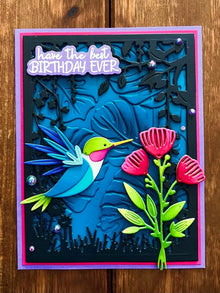 Hummingbird in Flight Best Birthday Ever Card