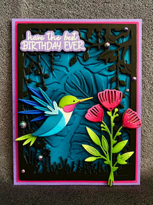 Hummingbird in Flight Best Birthday Ever Card
