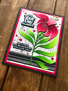 Single Red Daffodil It’s Your Day Celebrate Card