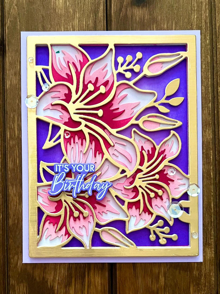 Stargazer Lily Trio It’s Your Birthday Card