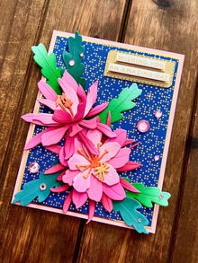 Pink Cactus Flower Duo Wishing You an Amazing Day Card