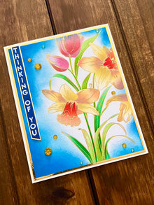 Daffodil Cluster Thinking of You Card